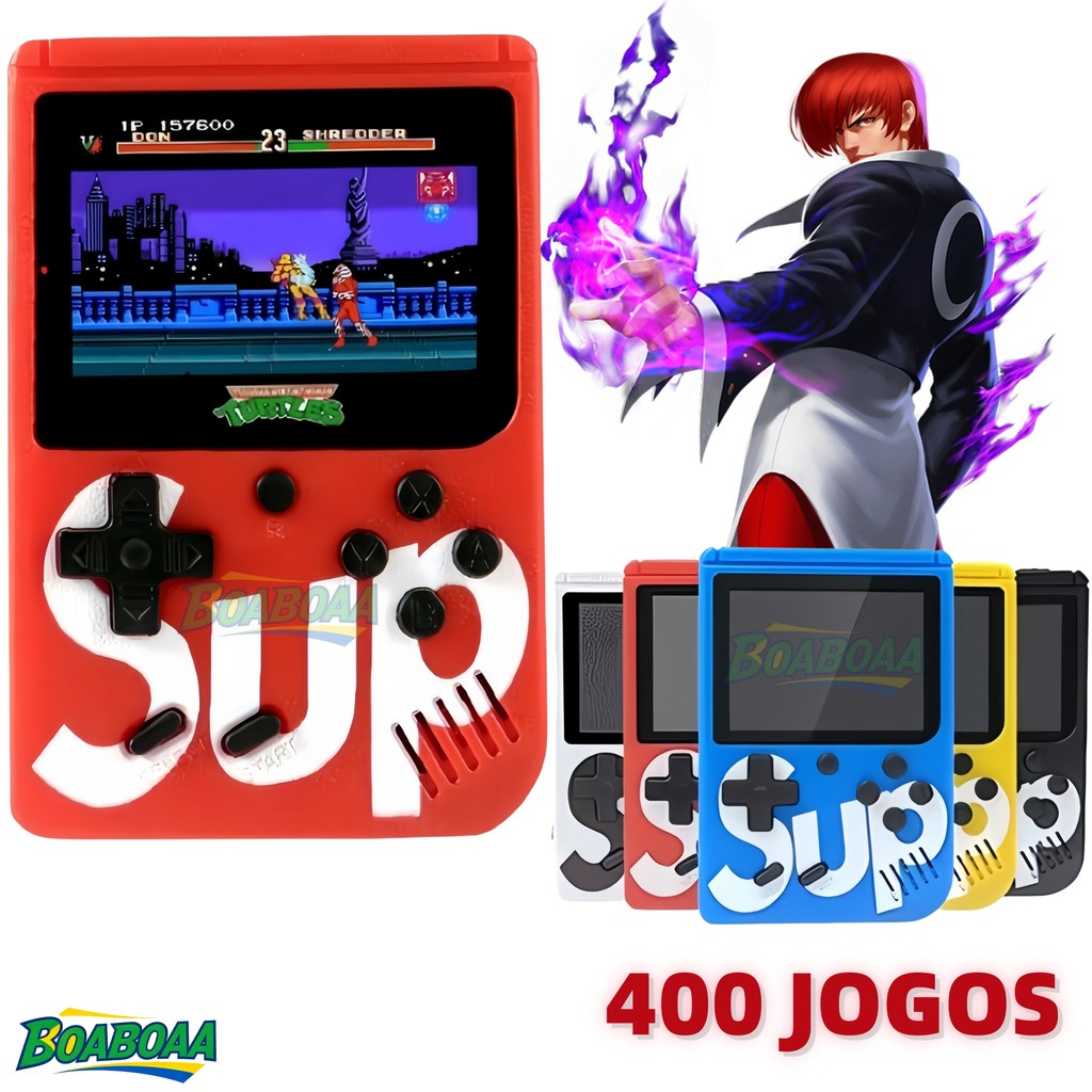 Mini Console Portátil Sup Game Box – 400 Jogos Clássicos Retro dos Anos 80 em 1