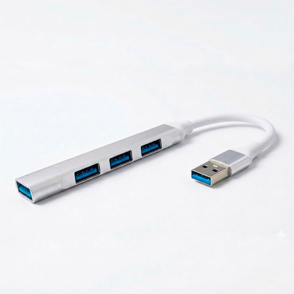 Cabo Hub Usb 3.0 Multiplicador Portas USB x4 High Speed Hd Pen Drive Teclado Mouse Fone Controles