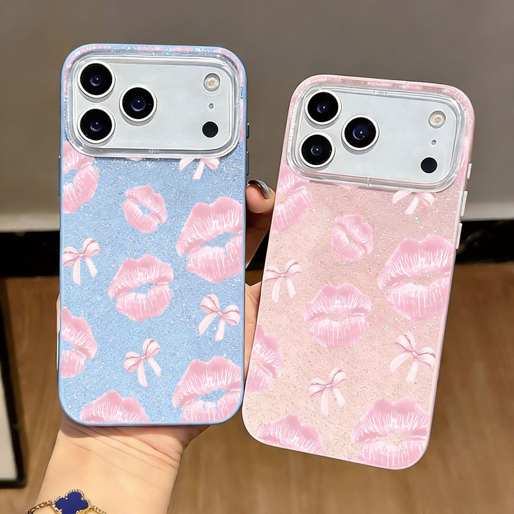 Rosa Lábio Arco Capas Capinha Para Samsung A03 05 A06 A07 A12 A13 A14 A15 A16 A17 A20 A23 A32 A34 A36 A50 A51 Silicone