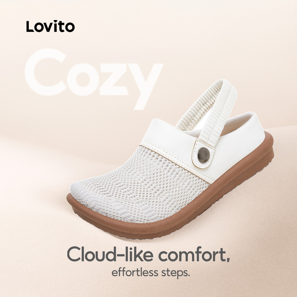 Lovito Mary Janes Casuais Simples para Mulheres LFAS6011 em Oferta na Shopee