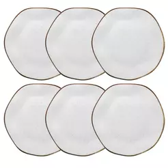 Jogo de 6 Pratos Rasos 27,5cm Oxford Ryo Maresia