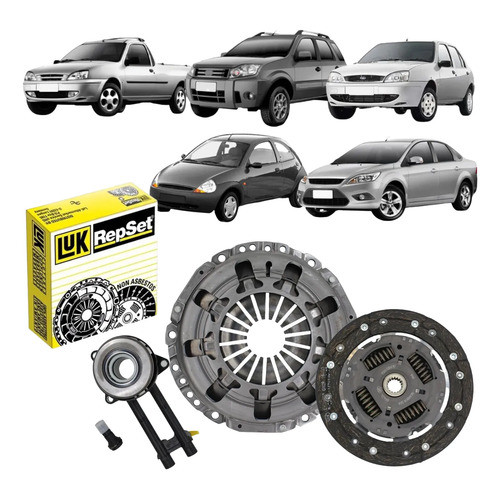 Kit Embreagem + Atuador Luk Courier Ecosport Fiesta Focus Ka Zetec Rocam