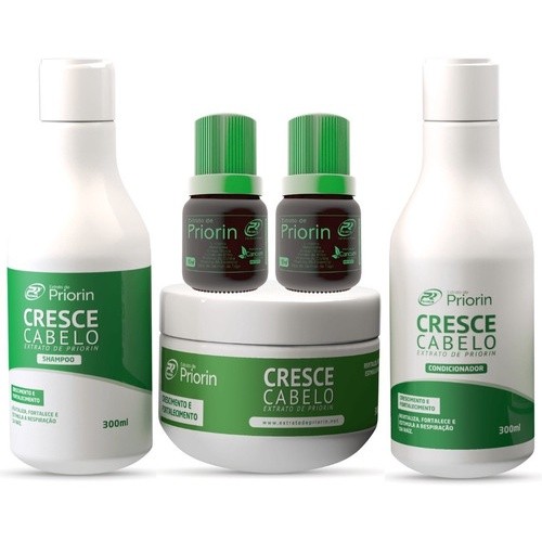 Crescimento Capilar Extrato de Priorin ( kit 5 itens ) Completo