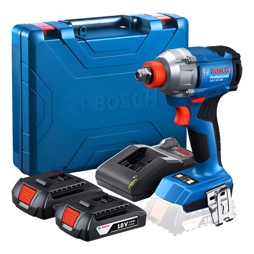 Parafusadeira e Chave de Impacto a Bateria 18V Bosch com Maleta GDX 18V-285 Profissional Bivolt