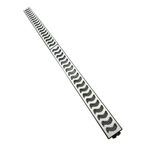 Ralo Linear 6x50cm Sifonado Anti Insetos Grelha Alumínio