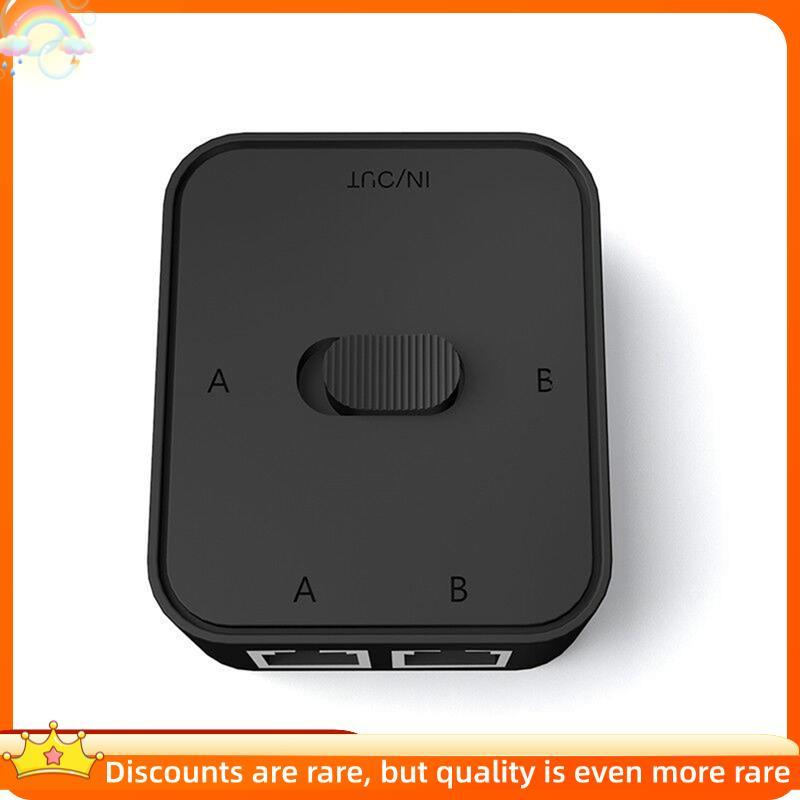 Interruptor De Rede 3 Portas RJ45 LAN CAT6 1000Mbps 2 Em 1 Saída/1 2 Saídas Divisor De Switcher Externa Interna