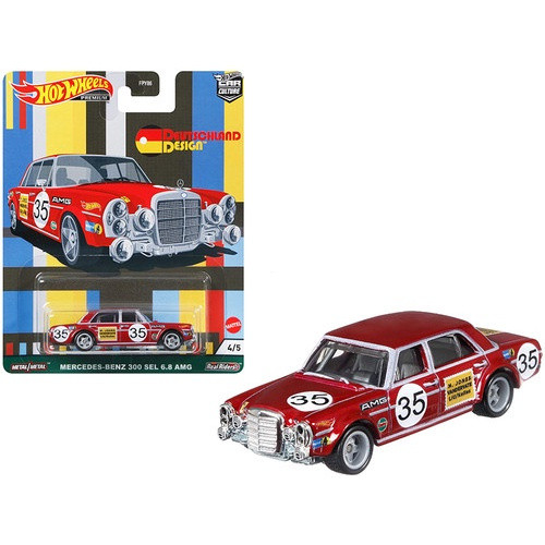 Hot Wheels Circuito De Cultura De Carro Com Rodas Quentes Lendas Mercedes-Benz 300 SEL 6.8 AMG 1 : 64 Modelo Em Escala D
