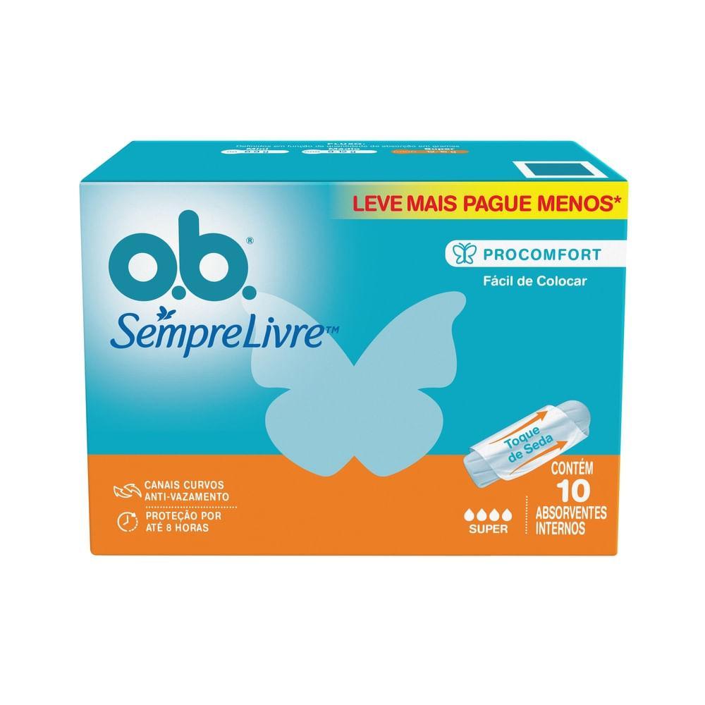 LEVE 10 PAGUE 8 ABSORVENTE INTERNO OB SUPER 10UN em Oferta na Shopee