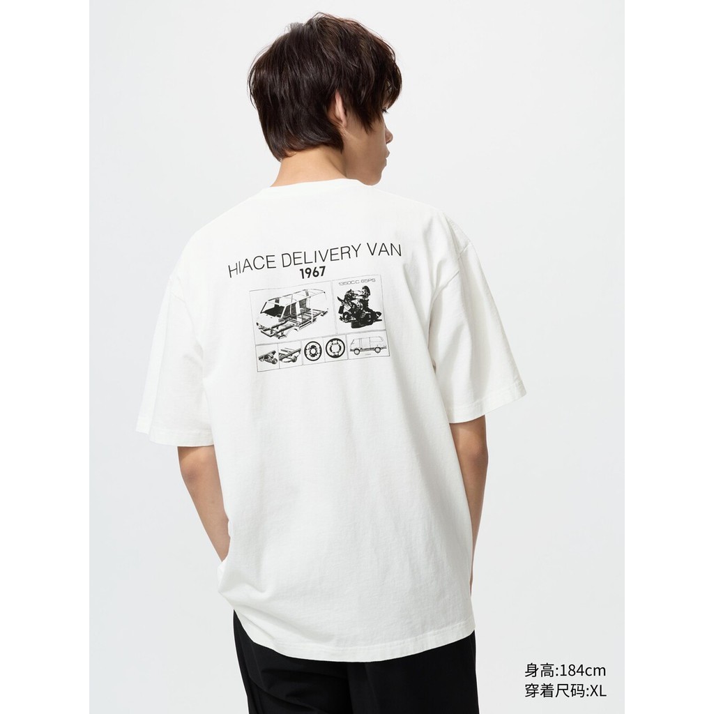 Camiseta Gráfica De Colaboração Ut TOYOTA Masculina E Feminina Manga Curta 100 % Algodão Moda De Rua 0526