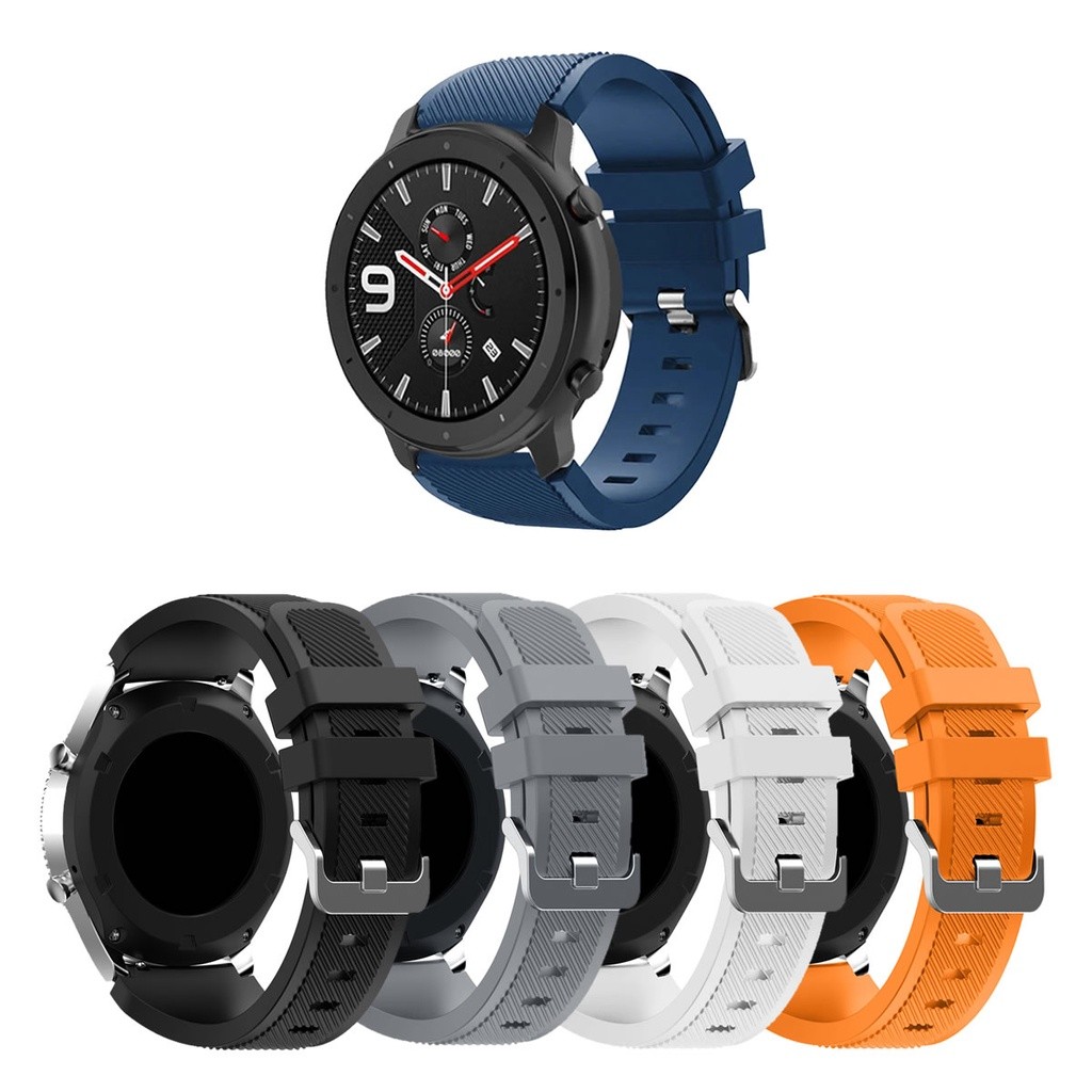 Pulseira Silicone p/ Amazfit GTR 47mm, Amazfit GTR 2 Clássico ou Sport