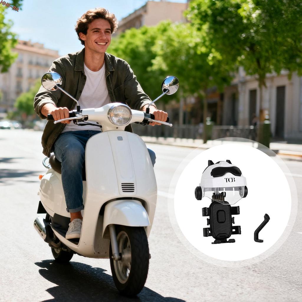 Suporte Universal Para Montagem De Telefone Bicicleta De Motocicleta Smartphones De 4.7 A 7.2 Polegadas Com Rotação De 3