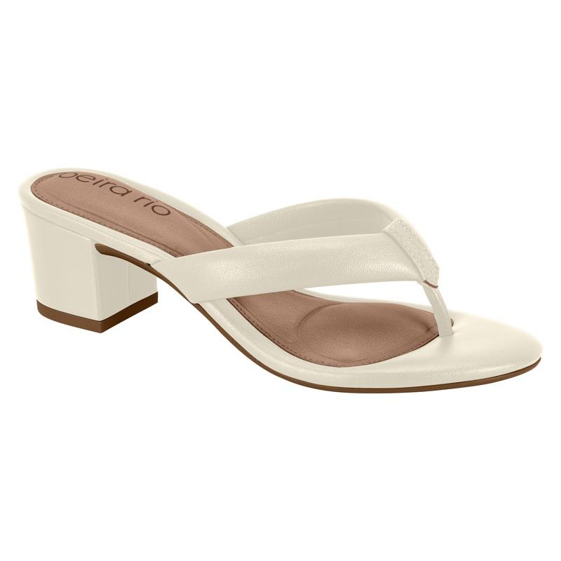 Sandália Tamanco Feminino Beira Rio Salto Bloco Casual Macio Passeio Verão Confortável Original em Oferta na Shopee