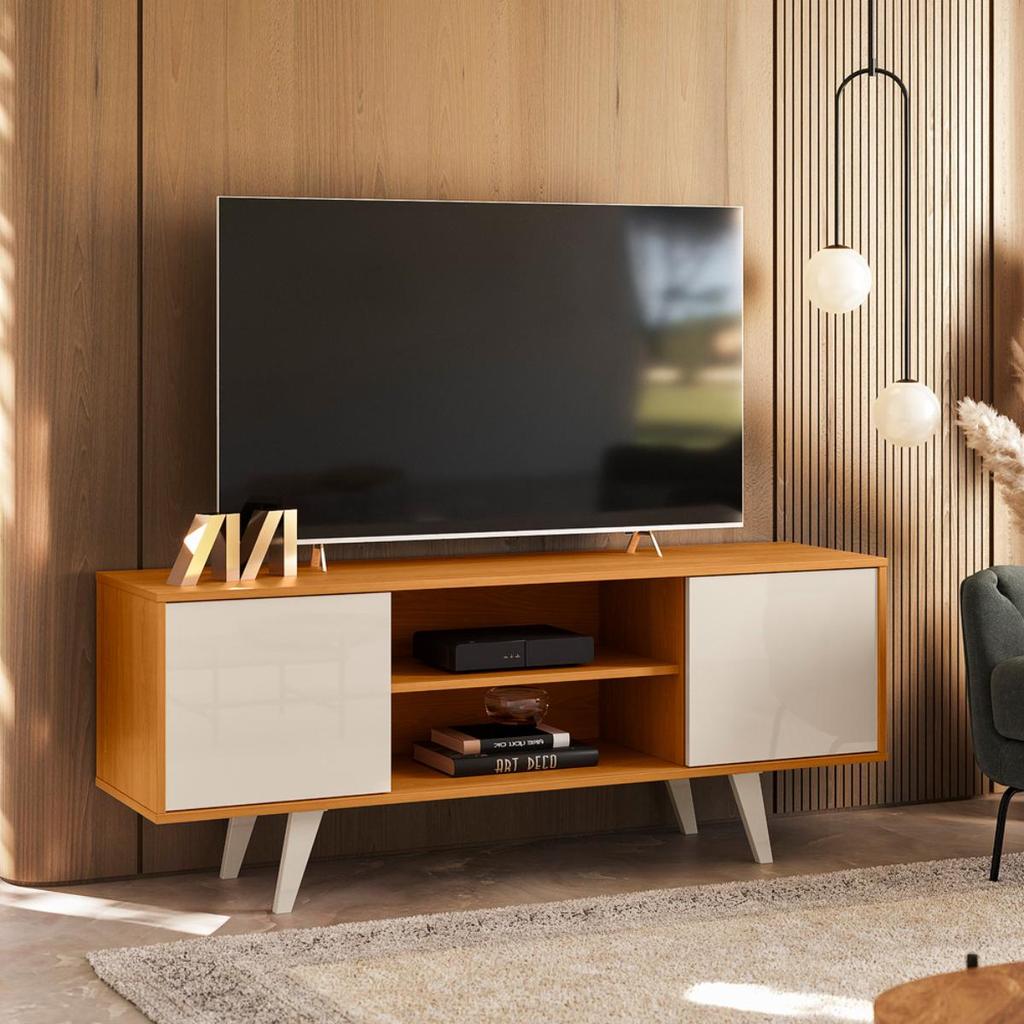 Rack Bancada 136cm Para TV Até 55 Polegadas Lisboa Madetec