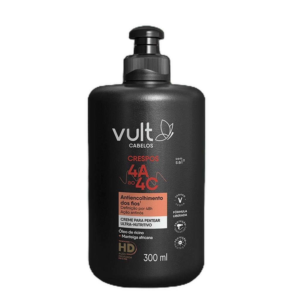 Vult Crespos 4A a 4C Creme de Pentear Ultra Nutritivo 300ml em Oferta na Shopee