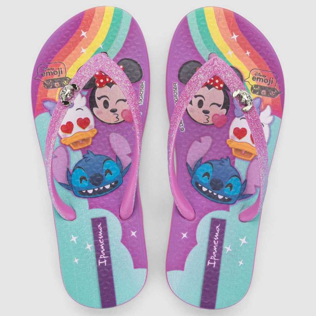 Chinelo de Dedo Infantil Minnie Disney Glam Ipanema 27477