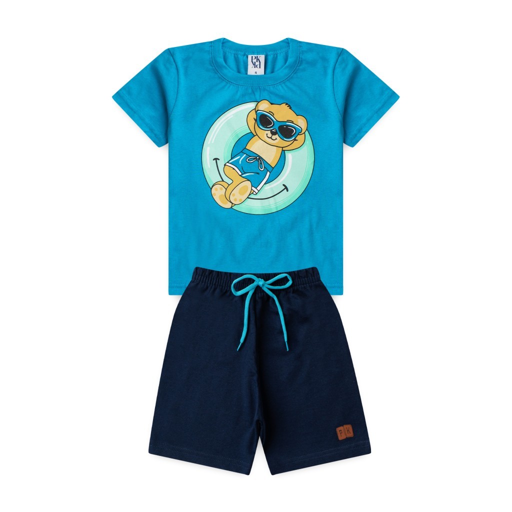 Conjunto Infantil Masculino Férias De Verão em Oferta na Shopee