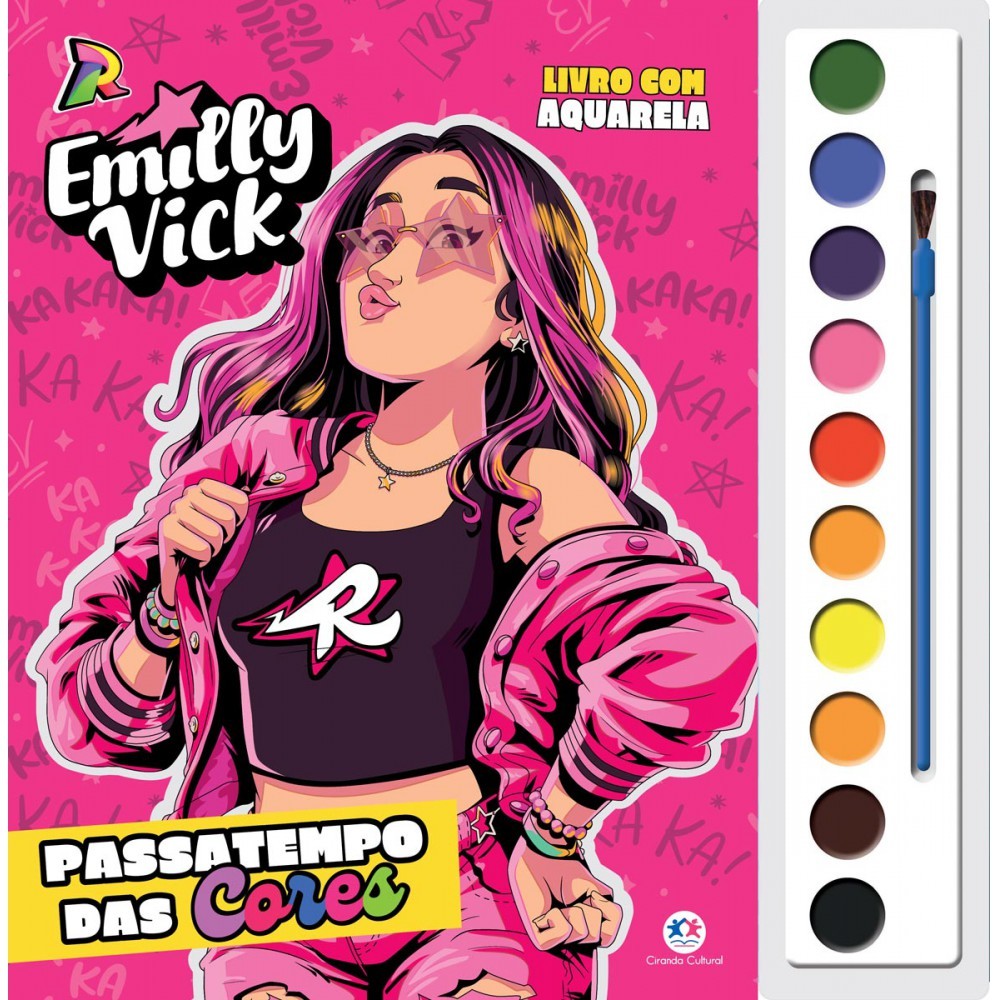 Livro Emilly Vick - Passatempo das cores em Oferta na Shopee