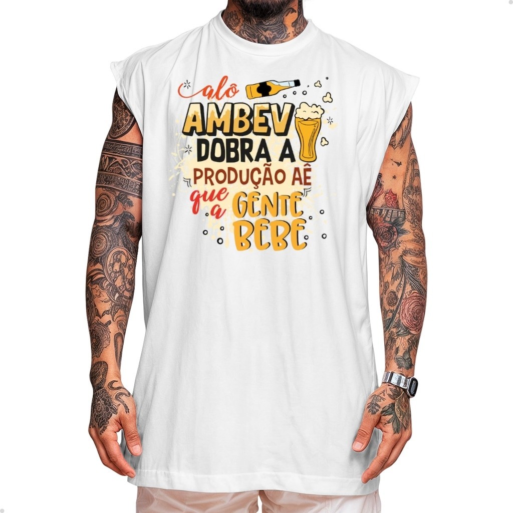 Camiseta Regata Frases Diversas Carnaval Masculina