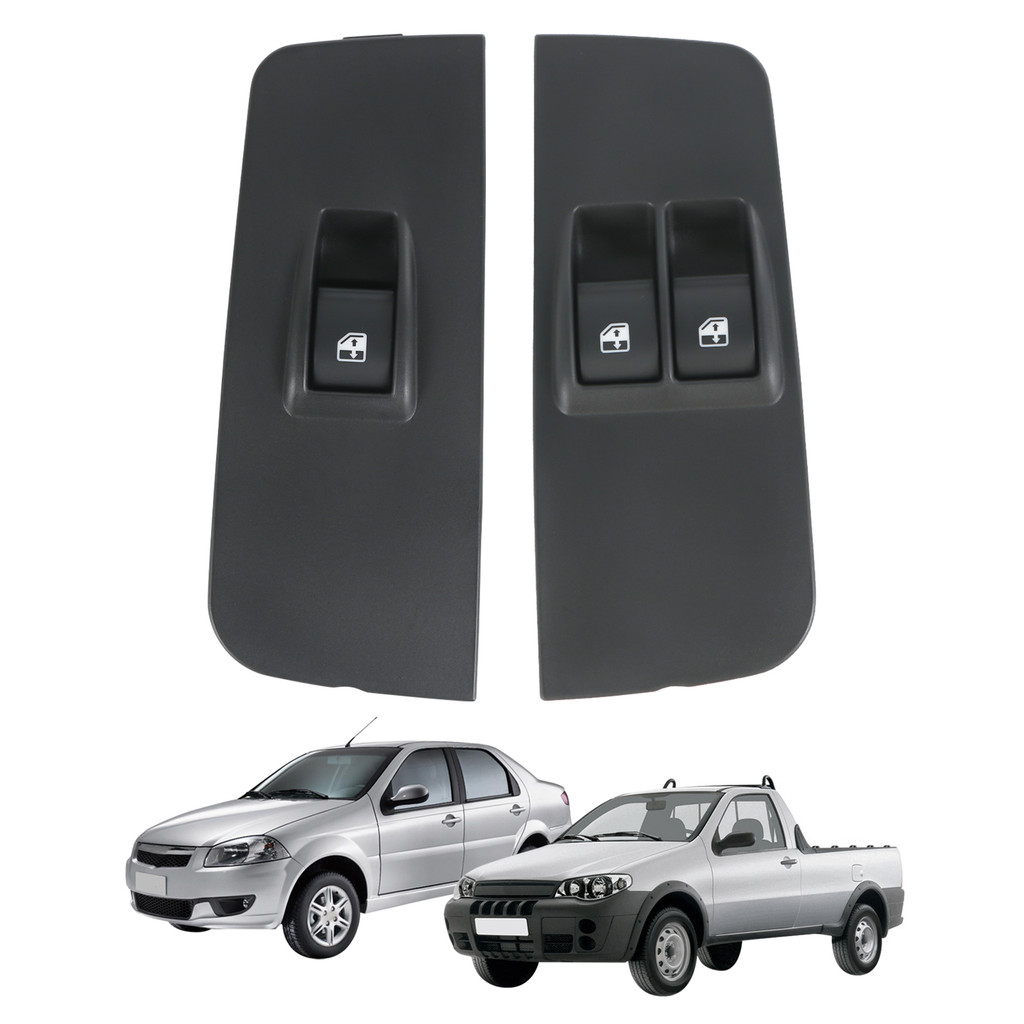 Botão Interruptor Vidro Elétrico para Fiat Palio/Siena/Weekend e Strada Esquerdo, Direito ou Par