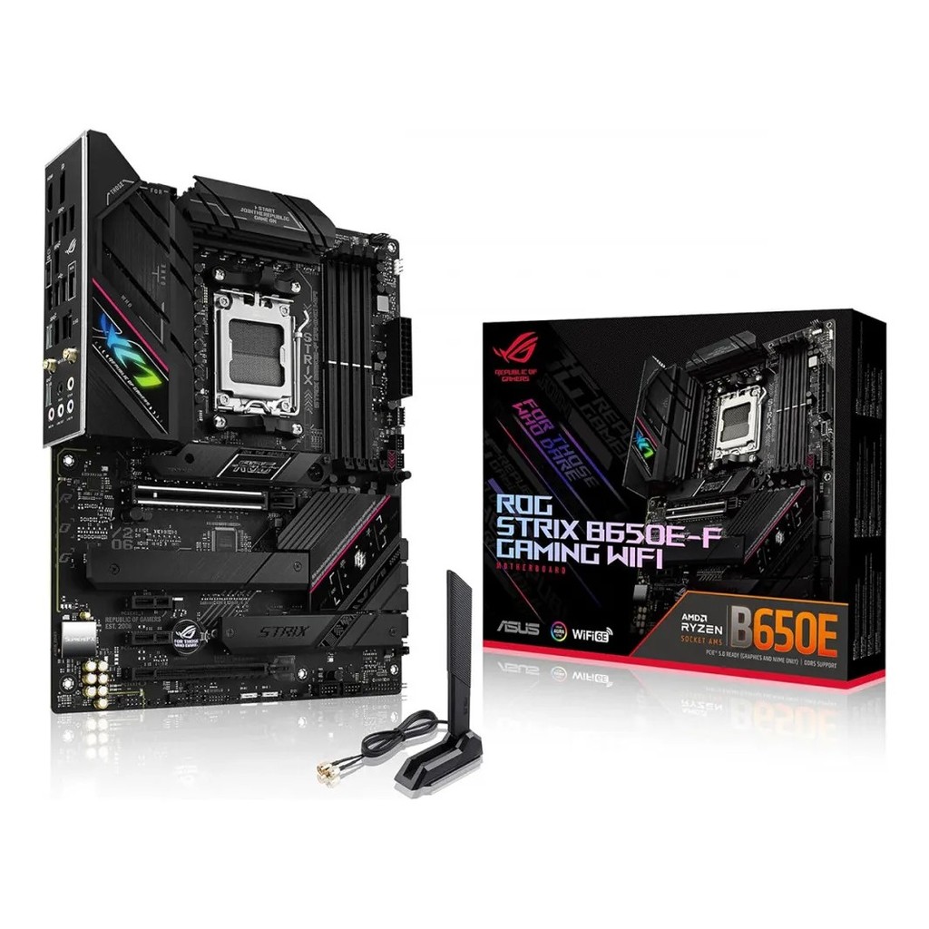 Placa Mae AM5 B650E-F Wifi 6E Asus Rog Strix Gaming AMD B650 DDR5