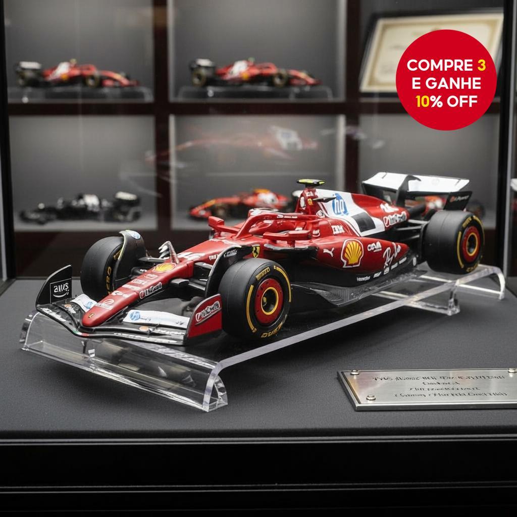 Bburago 1:43 F1 2025 Scuderia Ferrari HP SF25 #16 Charles Leclerc #44 Lewis Hamilton Modelo de Carro de Liga Diecast em Oferta na Shopee