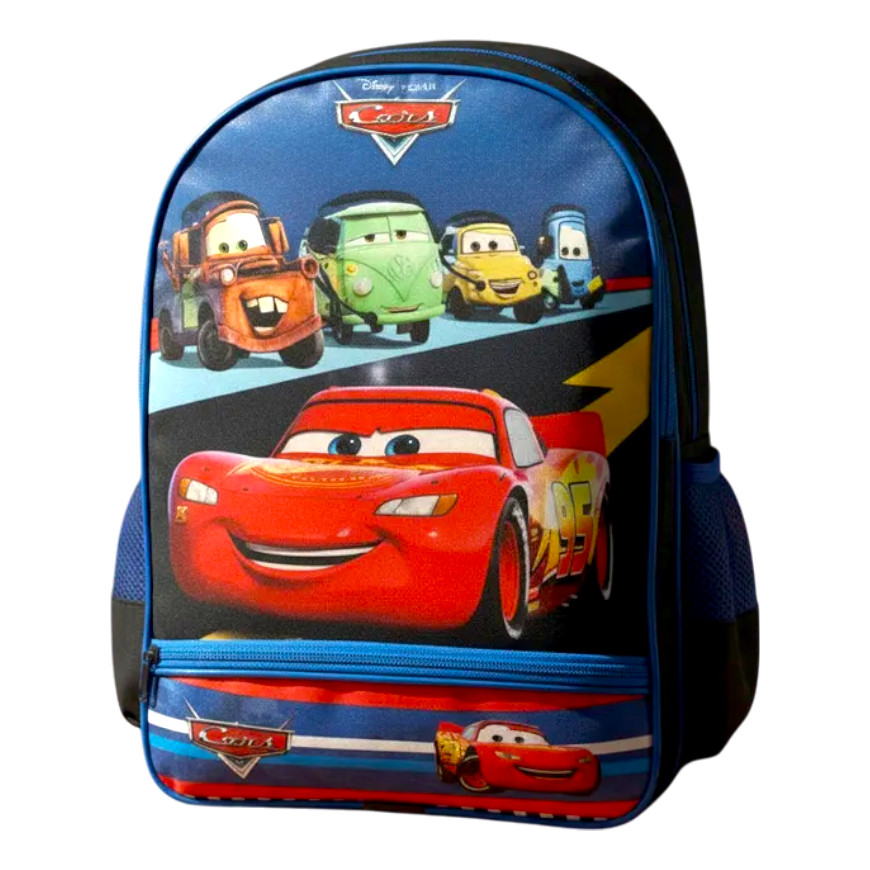 Mochila Carros Relampago Mcqueen Infantil Escolar Costas