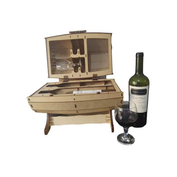 Adega Barril Porta Vinho em MDF