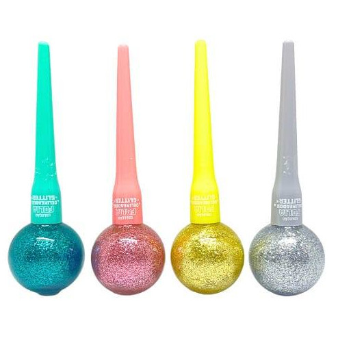 Delineador Glitter Colorido MiaMake Carnaval Festa Brilho Intenso
