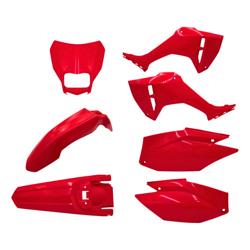 Kit Plástico Roupa Crf 300f Carenagens Com Farol Trilha Amx VERMELHO 2025 2026 LANCAMENTO