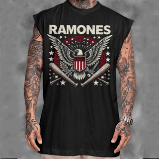 Camiseta regata machao oversized Banda de rock Ramones eagle Graphic Tee Longline Off Concept em Oferta na Shopee