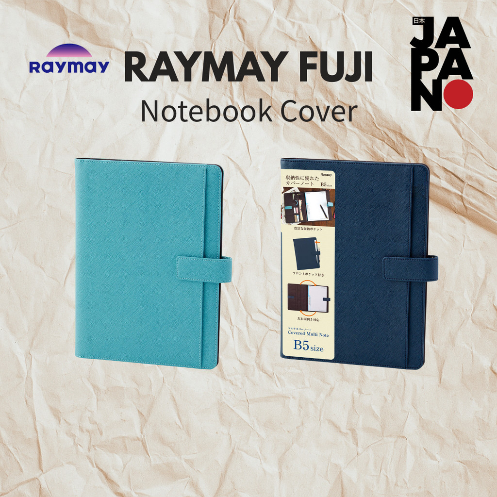 Raymay Fujii Notebook Capa Planejador A5 Cinto Multi Nota Marinha CN229K Cov