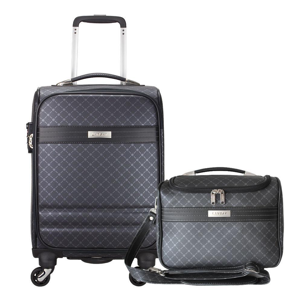 Kit Mala de Bordo e Frasqueira Lansay Saint Germain Preto