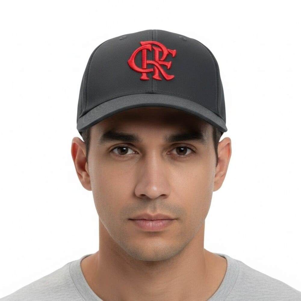 Boné Flamengo Adidas Snapback CRF Preto