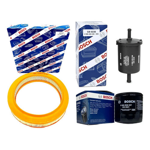 Kit Filtros Bosch Ar Óleo Combustivel Monza Kadett Ipanema