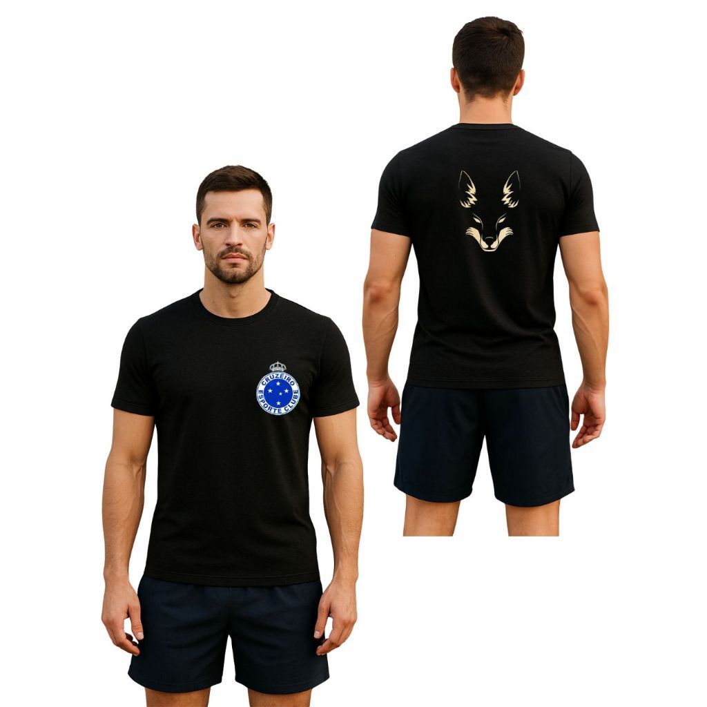 Camiseta Cruzeiro Camiseta Masculina Camiseta Time Blusa Cruzeiro Blusa Estilosa 100% Algodao