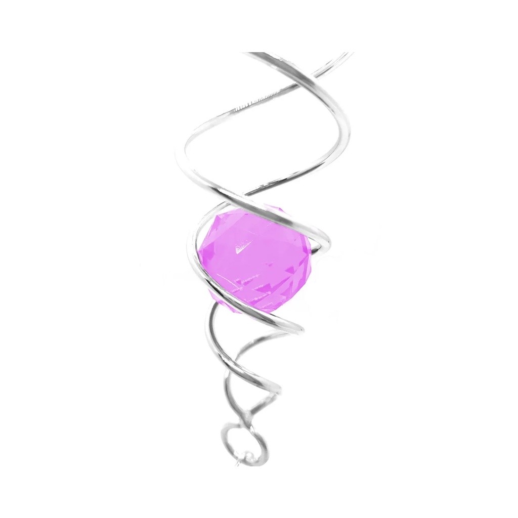 Suncatcher Captador Catalisador Energia Fengshui Rosa 10cm
