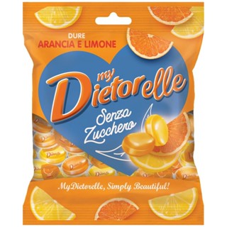 Bala DIETORELLE Arancia e Limone c/ Stévia 70g em Oferta na Shopee