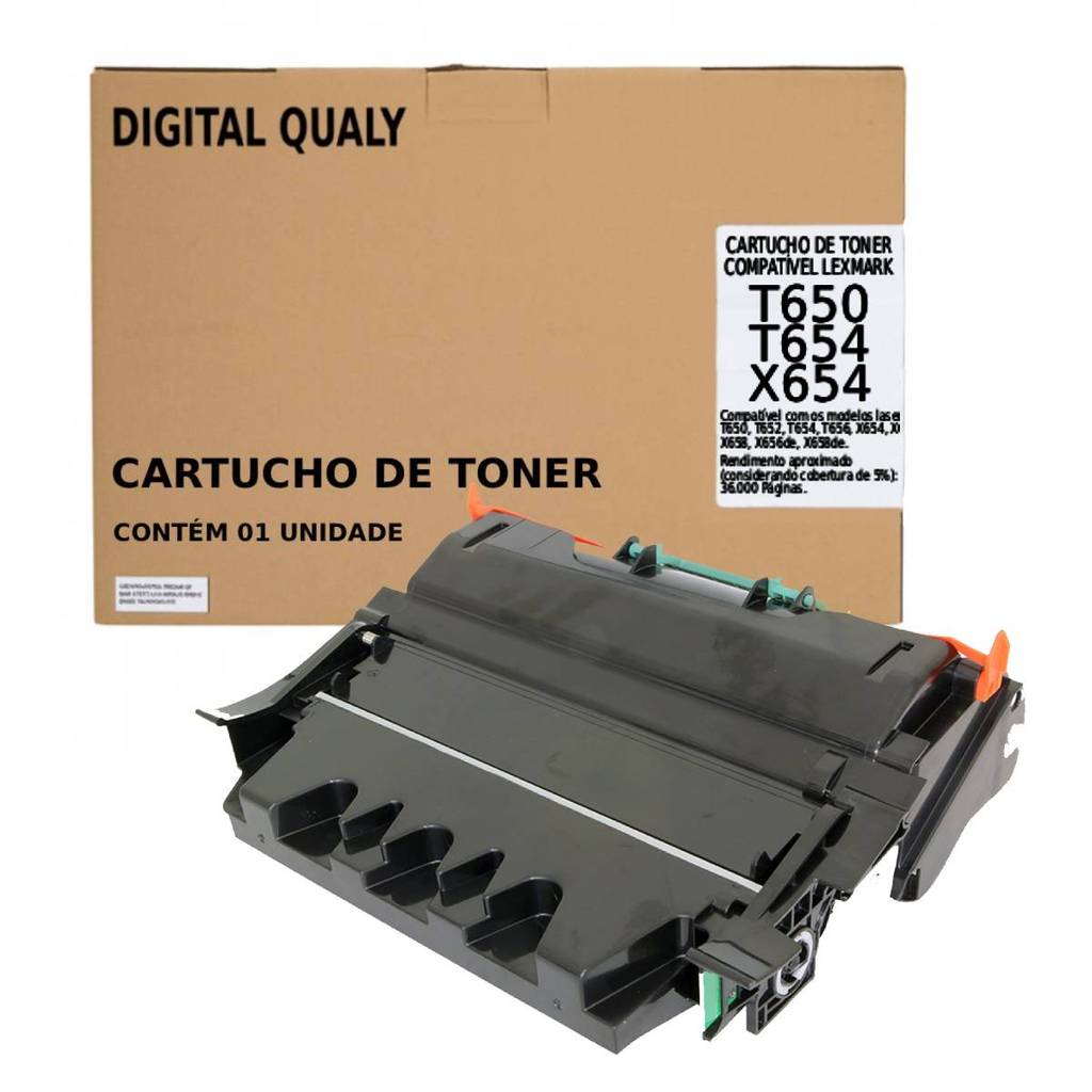 Toner X654  X654x11L Compatível para impressora lexmark X656
