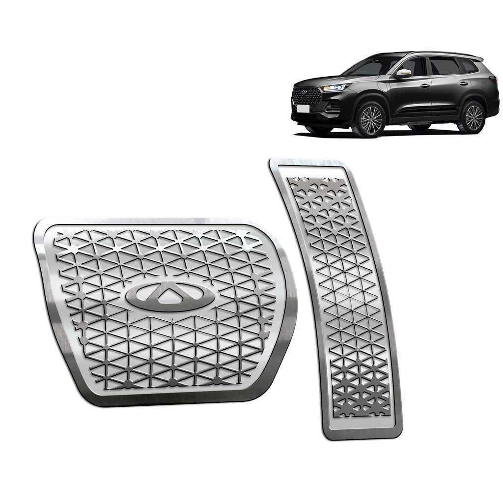 Kit Soleira Pedaleira Descanso Tiggo 8 8 pro 2021 até 2024 A.Relevo