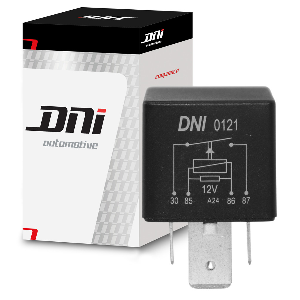 Relé Auxiliar Reversor 4 Terminais - 12V 70A - DNI 0121 em Oferta na Shopee