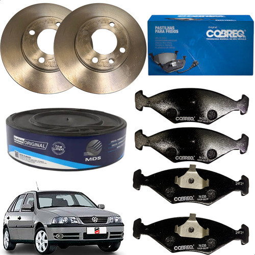 Discos E Pastilhas De Freio Gol G3 2000 2001 2002 2003 2004