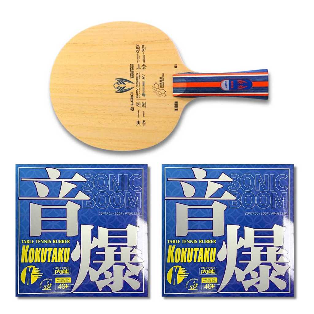 Combo Clássica Loki K1 + Borracha Kokutaku 868 Montada