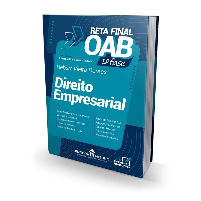 Direito Empresarial - Reta Final OAB – 1ª fase | Livro Exame da OAB Concurso Prova 2026