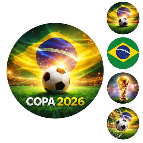 Capa Painel Redondo de Mesa Copa do Mundo Sublimado C/ Elástico 50×50Cm em Oferta na Shopee