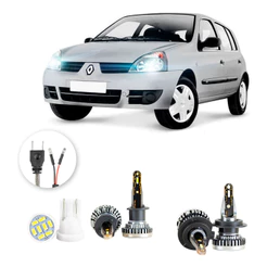 Kit Ultra Led Nano Renault Clio 2004 A 2012 H1 H7 30000lm
