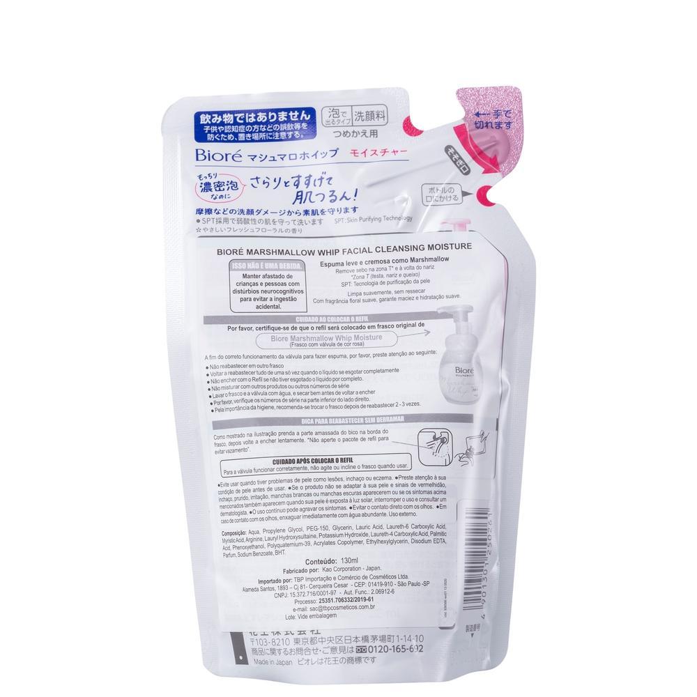 Bioré Marshmallow Whip Facial Cleansing Moisture Refil - Sabonete Facial 130ml · foto 2