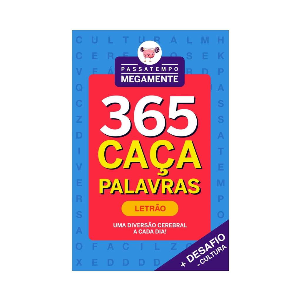 Livro Megamente 365 Caça Palavras Letrão Editora On-line - 9786561263306 em Oferta na Shopee
