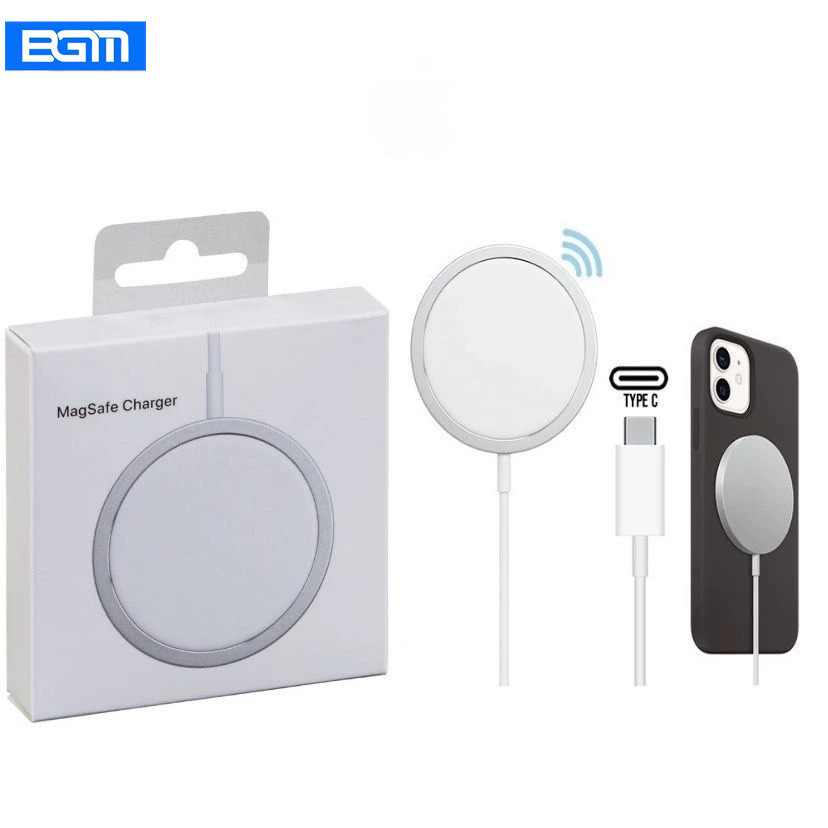 BGM-Carregador Magnético Sem Fio iPhone Magsafe 15W Carregamento Rápido,Magnetic charger 15W Carregamento Rápido em Oferta na Shopee