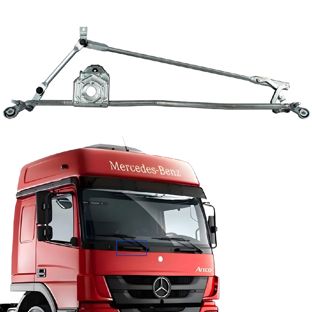 Conjunto Mecanismo Limpador Mercedes Axor Atego (sem motor) Compatível