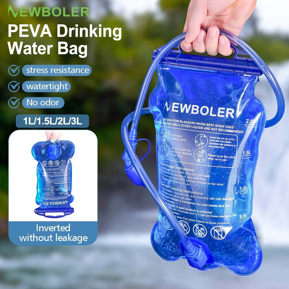Newboler 1L/1.5L/2L/3L Esportes Ao Ar Livre Bexiga De Água Dobrável Ciclismo Mochila De Montanhismo Bolsa Potável Corren